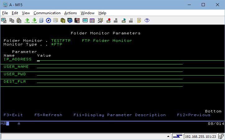 FTP Parameters