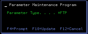 Change Parameter Maintenance Program