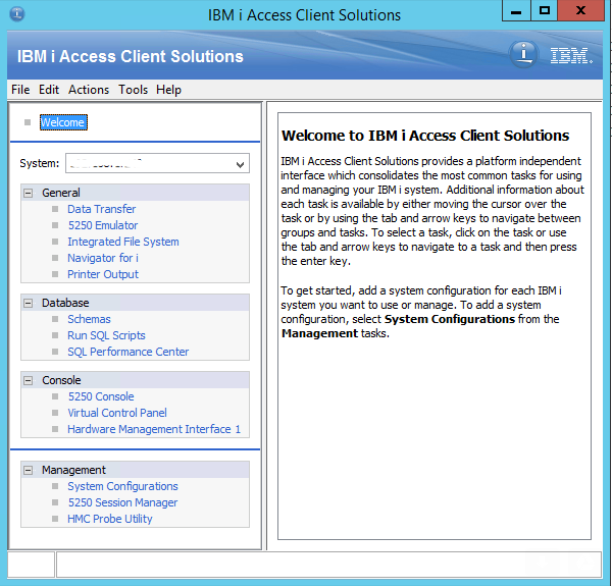 ibm i access client solutions netserver