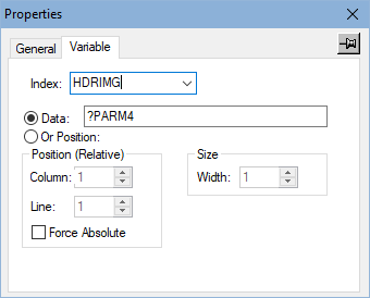 Store PARM4 as a Variable