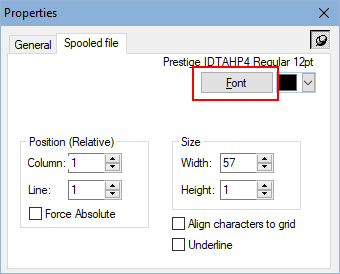 Spooled File Properties